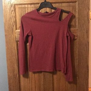 Express one side cold shoulder top!